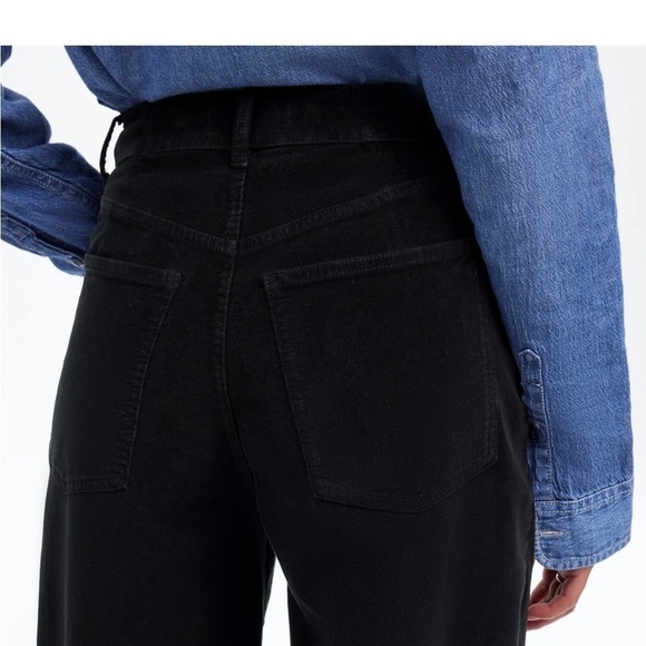 Madewell Superwide-Leg Pants in Corduroy in True Black size 24‎ NWT NT151 - Picture 5 of 14
